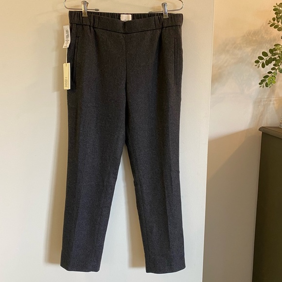 NWT Aritzia Wilfred Darontal Pant Wool Cashmere Charcoal Gray 6 - Picture 4 of 11